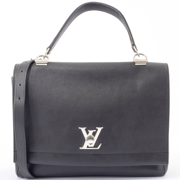 LOUIS VUITTON Black Leather Shoulder Bag - Picture 1 of 12